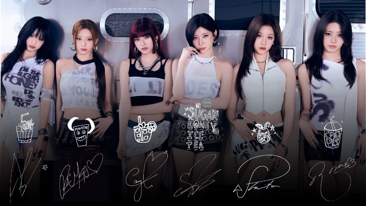 BABYMONSTER x itune签名和画的SUGAR HONEY ICE 