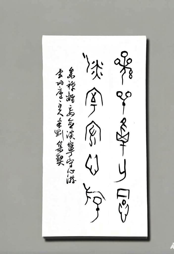 米刚甲骨文作品
