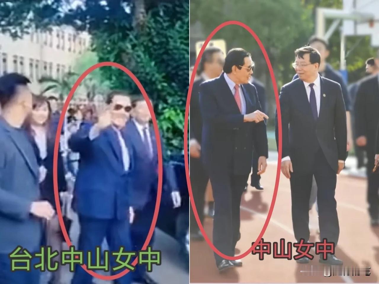 发现没有？马英九几乎每一站行程都亲自陪同马龙一行人参访。

从大陆师生团抵达台湾