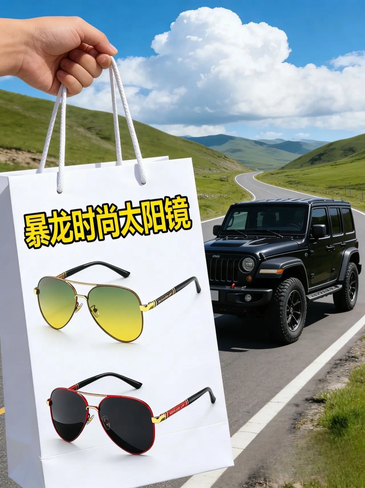 墨镜一戴谁也不爱 墨镜一戴我就飘 男士偏光太阳镜 出门必备 偏光太阳镜