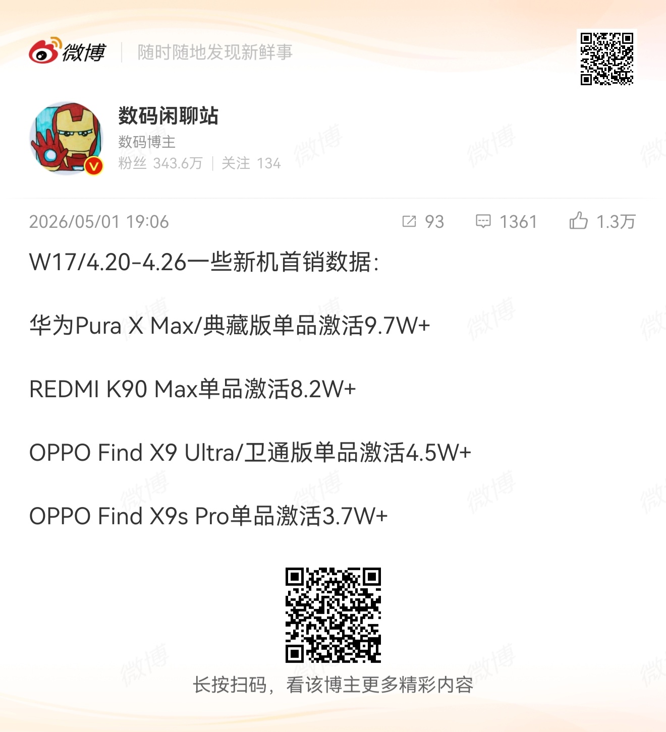 吼吼吼，夸张哦！top30里竟然有十款华为的机器X9s Pro标错了但似乎起了冲