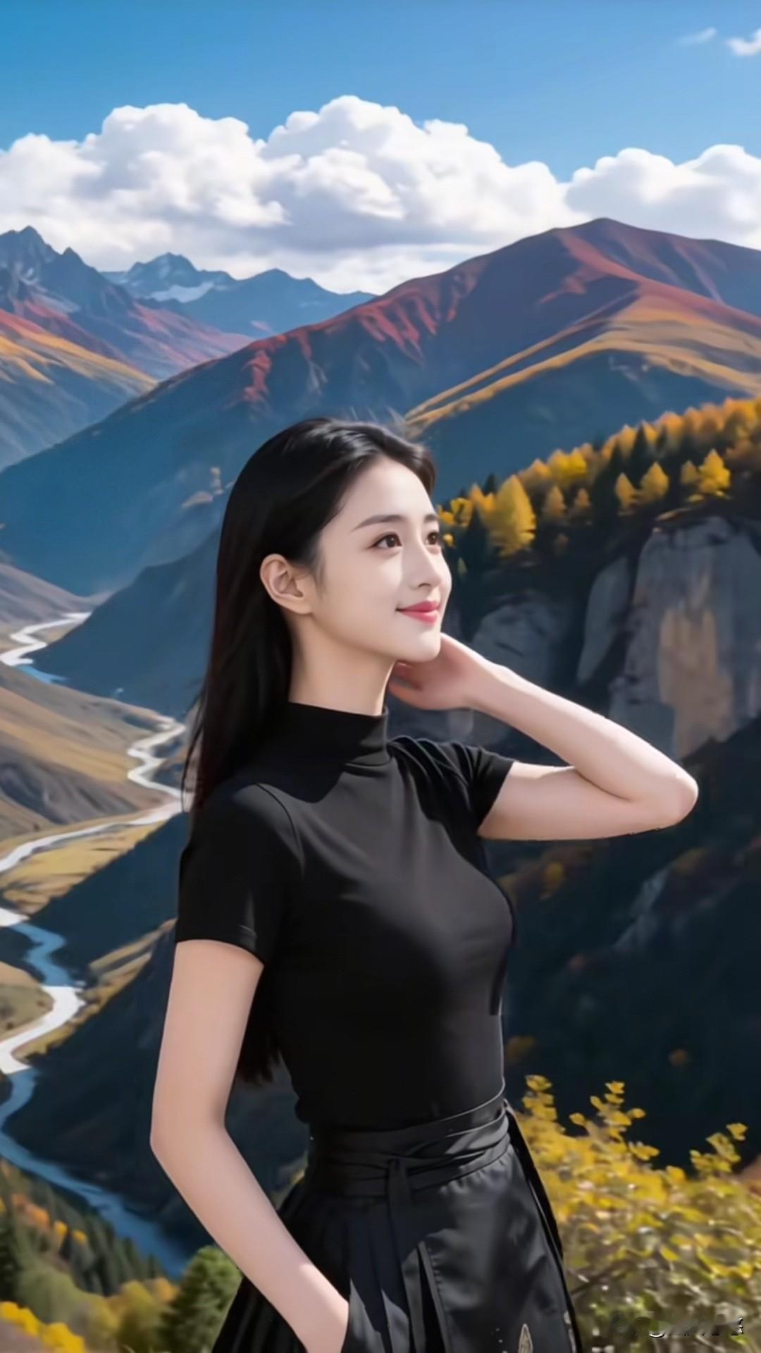 上联：细水长流流成河

下联：积石成山山为峦

（网图侵删）
