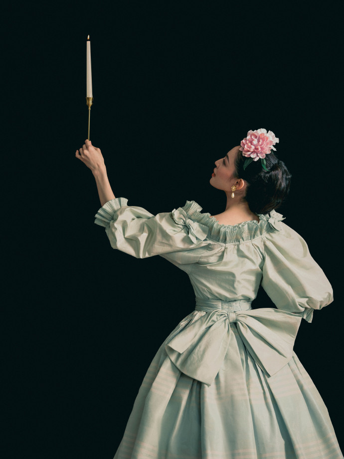 钟楚曦vogue油画少女造型钟楚曦油画少女造型 美成这样啊姐 ​​​