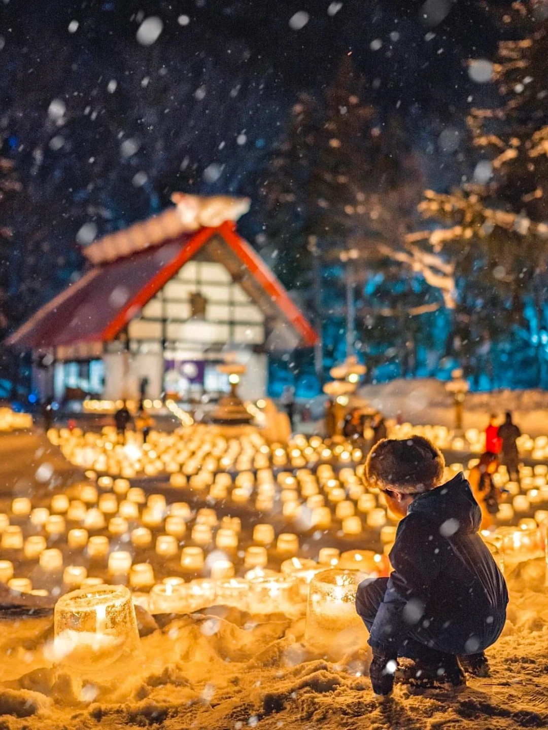日本北海道❄️一年一度雪灯路 冬日童话！