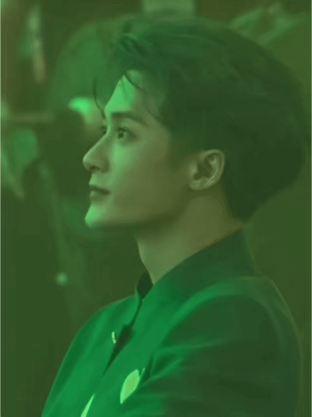 檀健次绿发 能把全身绿包括绿头发都穿得好看的，这个檀老师真的是有勇又有颜檀健次雪