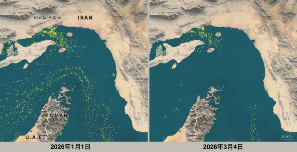 伊朗议会推进新方案：敌对国家舰队将被禁止通过霍尔木兹海峡。这一战略水道是全球石油