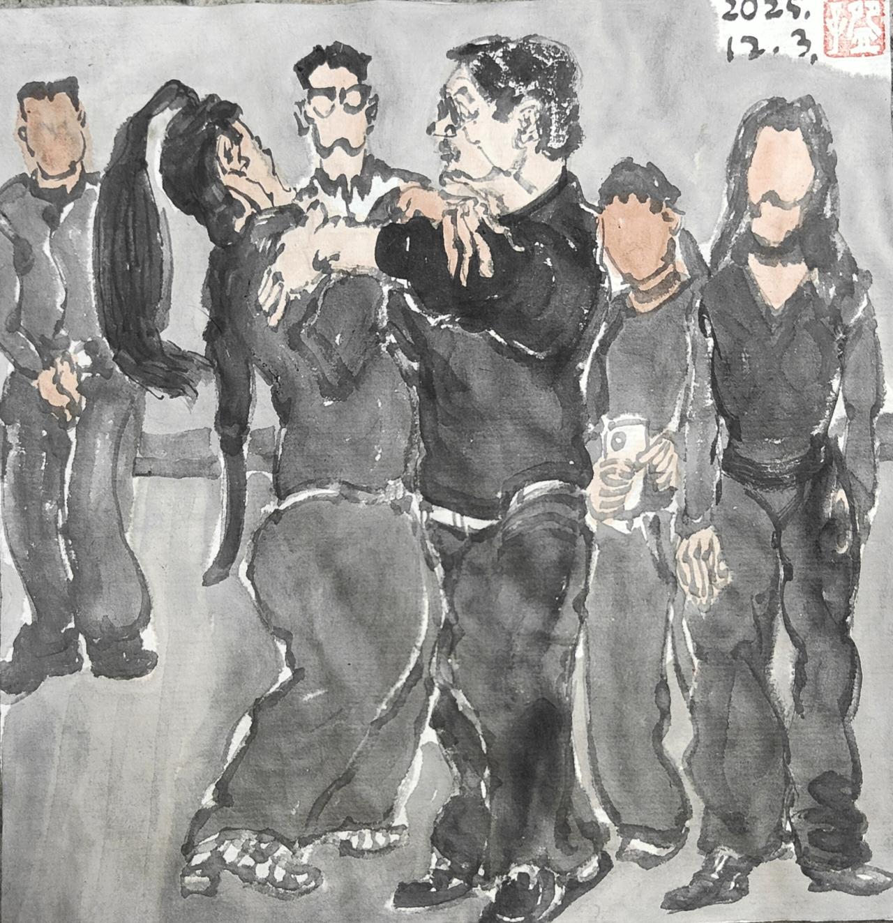 碗子的纸片水墨《城里》之“婆姨们的教练”