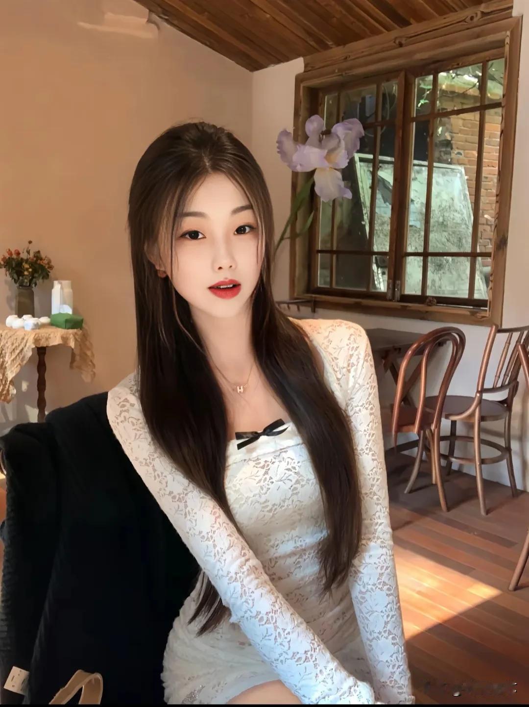 优雅复古风，蕾丝连衣裙，复古咖啡馆氛围在男生眼里哪些女生最有魅力呢?