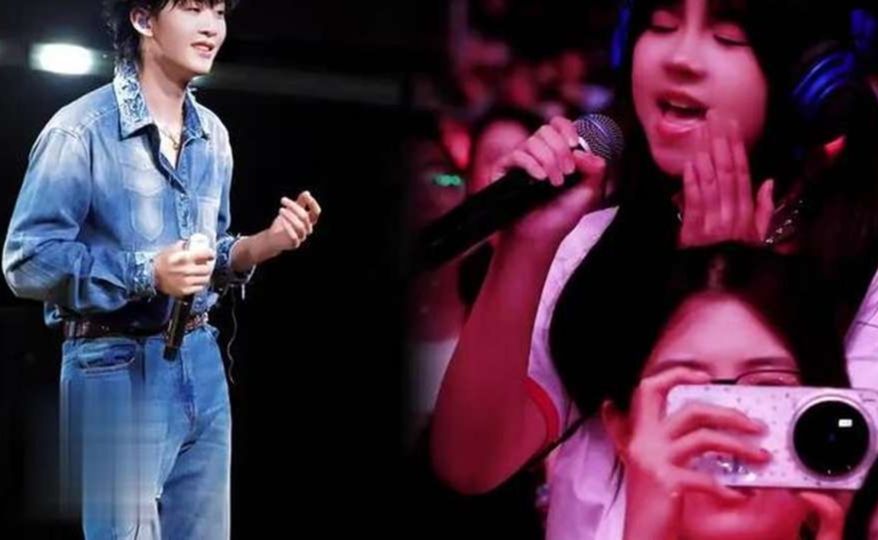 王赫野佛山演唱会与粉丝合唱《指纹》