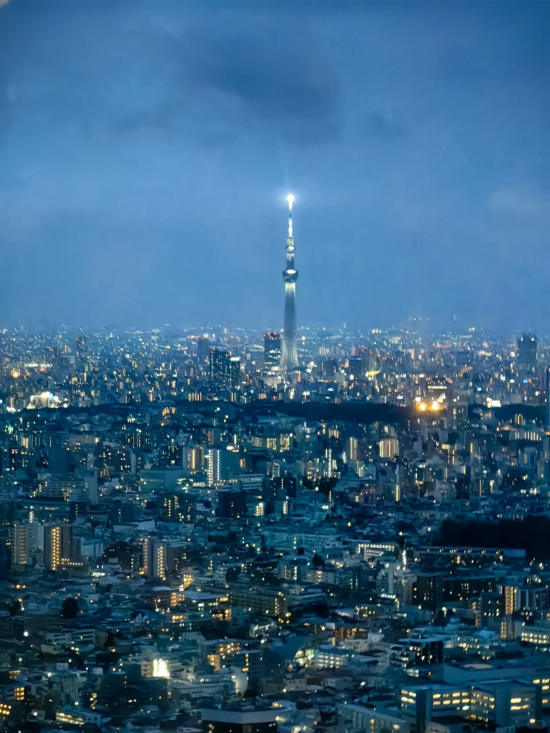 池袋夜景，远眺东京
