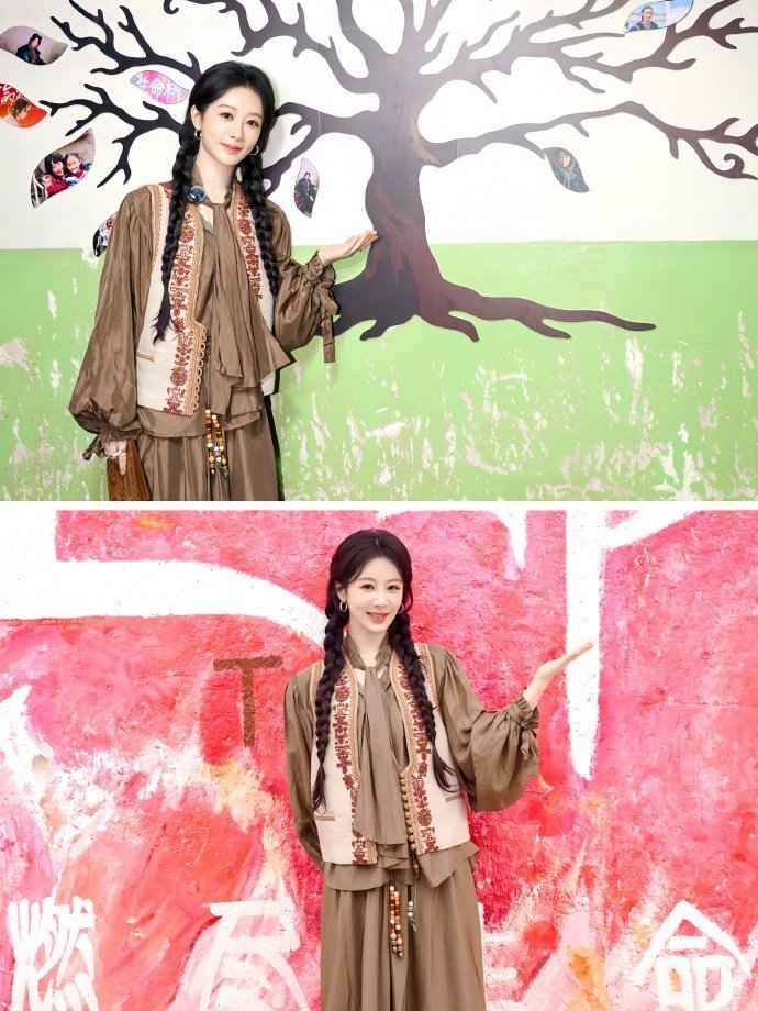 杨紫玉兰花开君再来 💜杨紫董竹君 晚霞洒遍鲜花，都不如你这朵玫瑰惹人喜爱𝒯?