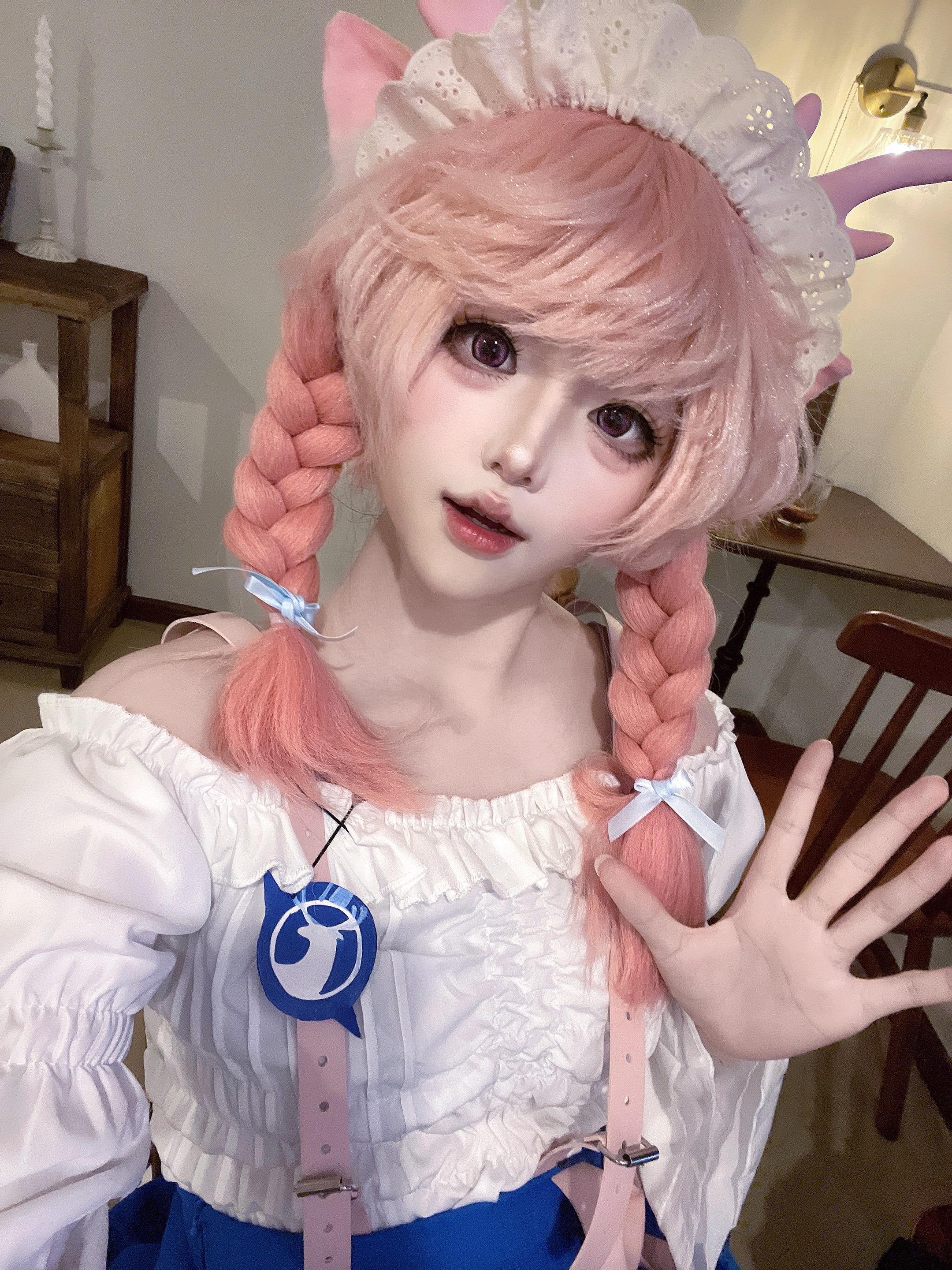 萌狗 瑶cos 王者荣耀瑞幸联动