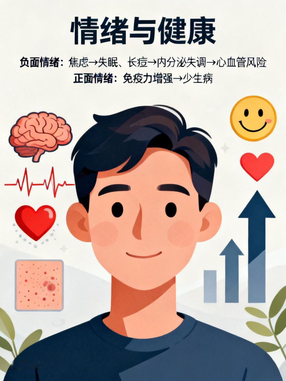 情绪真的会影响身体健康。就拿我自己来说，之前工作压力大，心情特别焦虑，每天都愁眉