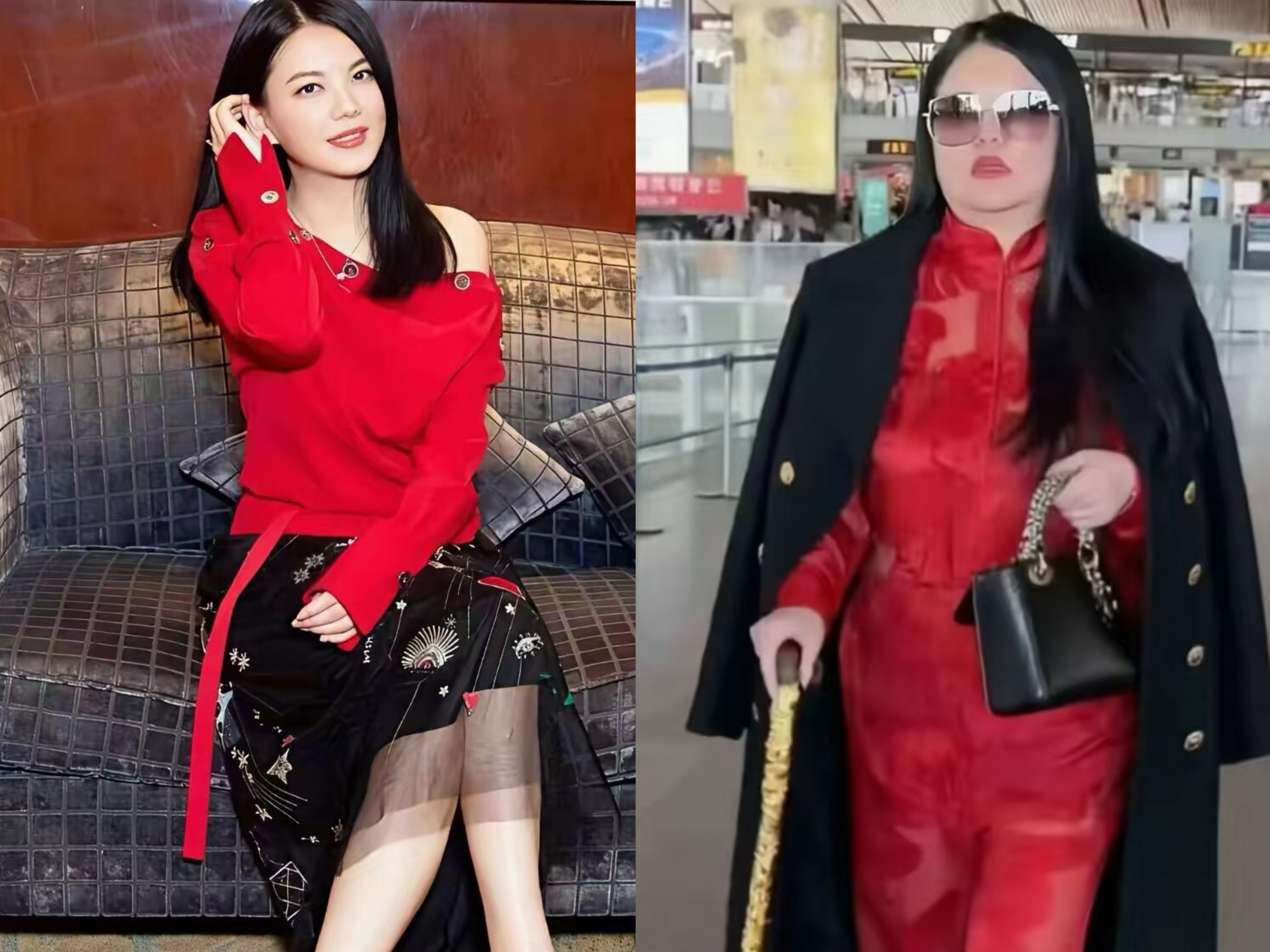 李湘气得把瘦瘦的照片翻出来了李湘胖过瘦过就是没穷过…[doge] ​​​