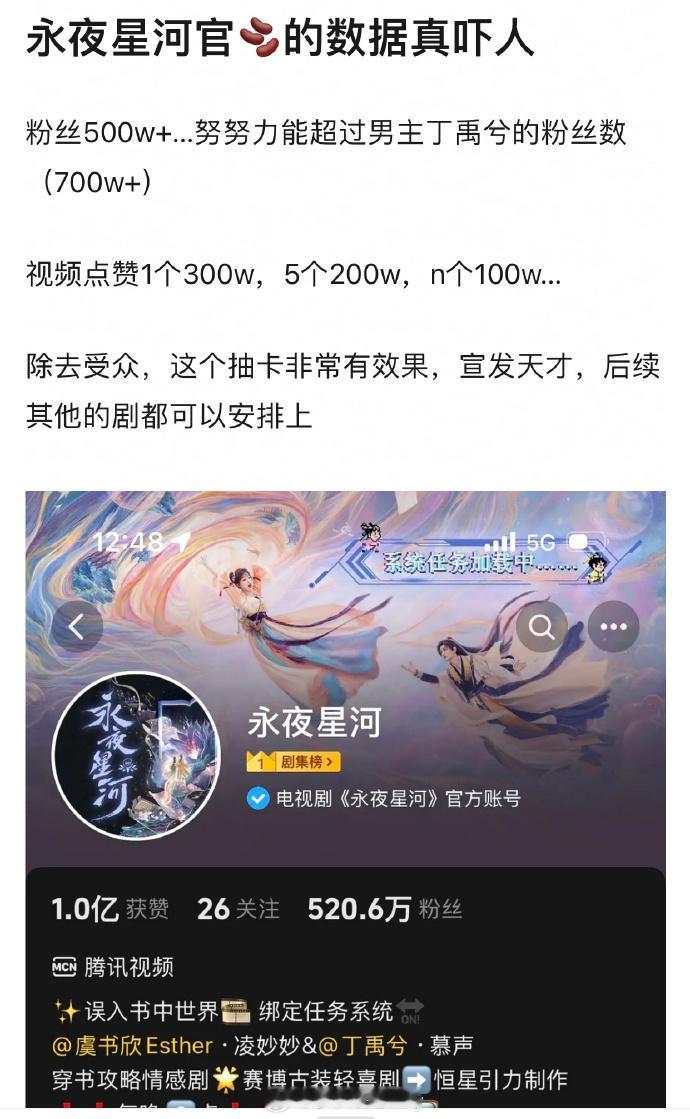 #永夜星河抽卡剧宣效果##永夜星河剧粉盘# ​​​走进永夜星河官抖评论区，抽卡换