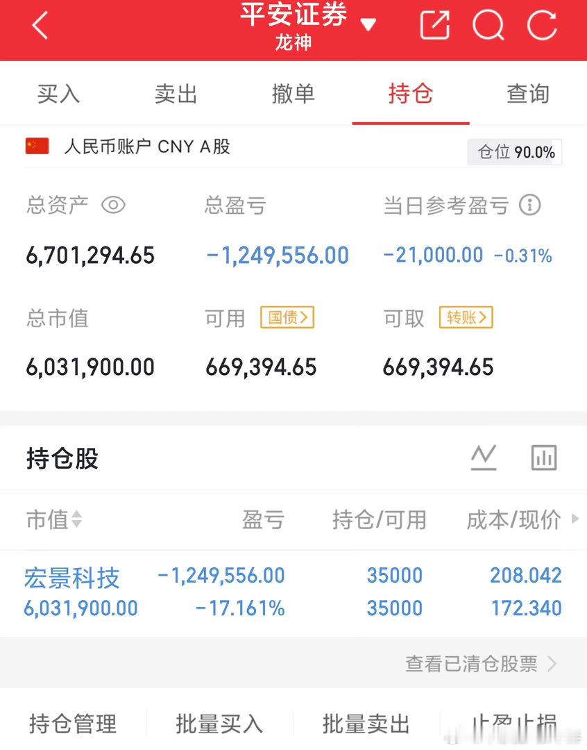 700万本金，目标1年做到3500万，挑战1年翻五倍，欢迎各位关注！（第11天）