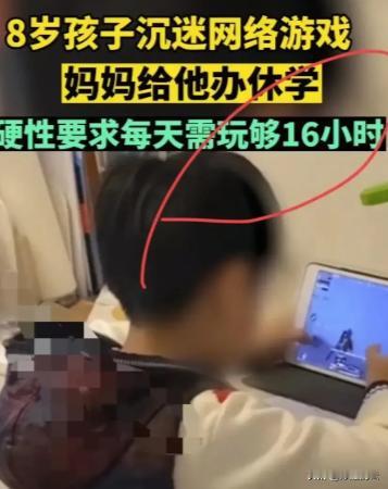解释不清了！湖北武汉，一个8岁孩子迷上手机游戏，家里不打不骂，干脆给他办了休学，