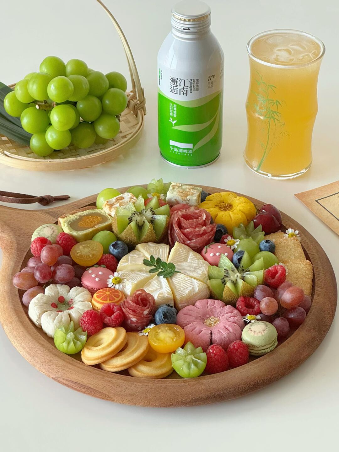 夏日下午茶🫖奶酪水果拼盘🥝邂逅江南🍃