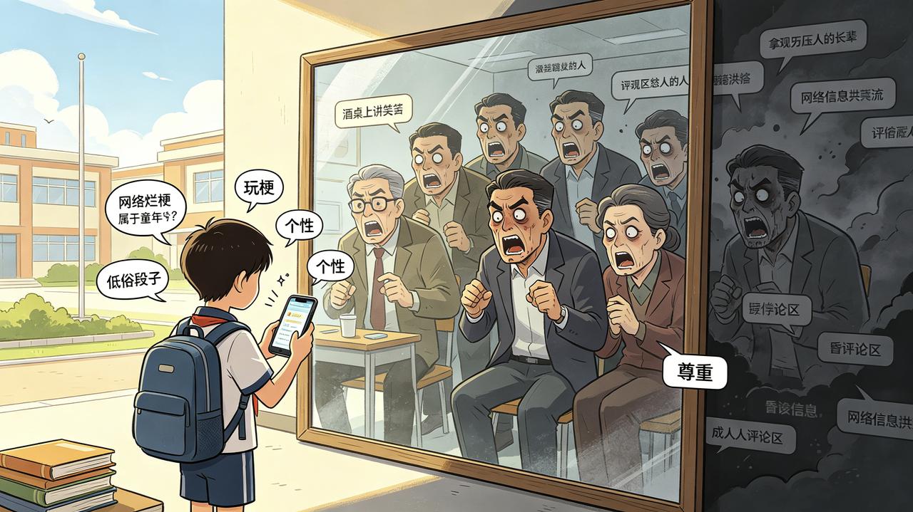小学生张口就是烂梗，变得也“油腻”了！
大家有没有发现，现在不少小学生嘴里，不分