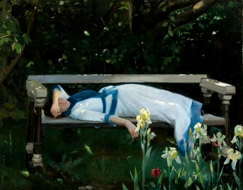 午间休息，Michael Ancher ​​​​作品赏
