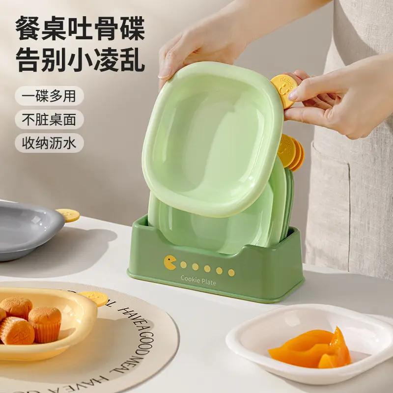 我终于找到适合家用的萌趣吐骨盘啦 我平时在家吃饭，总觉得缺个合适的吐骨碟。之前用
