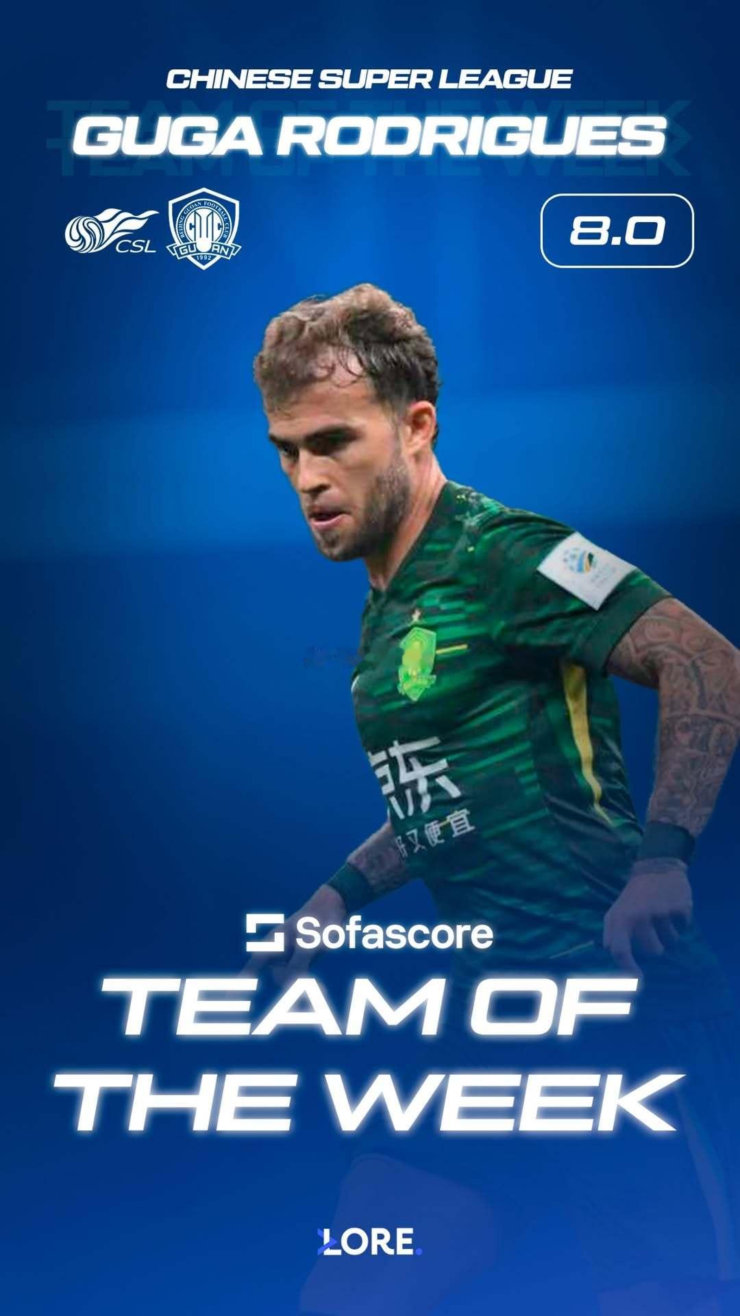 古加入选本周最佳阵容❗️在球队战绩起伏的那段时间古加的状态确实不好，甚至个别场次