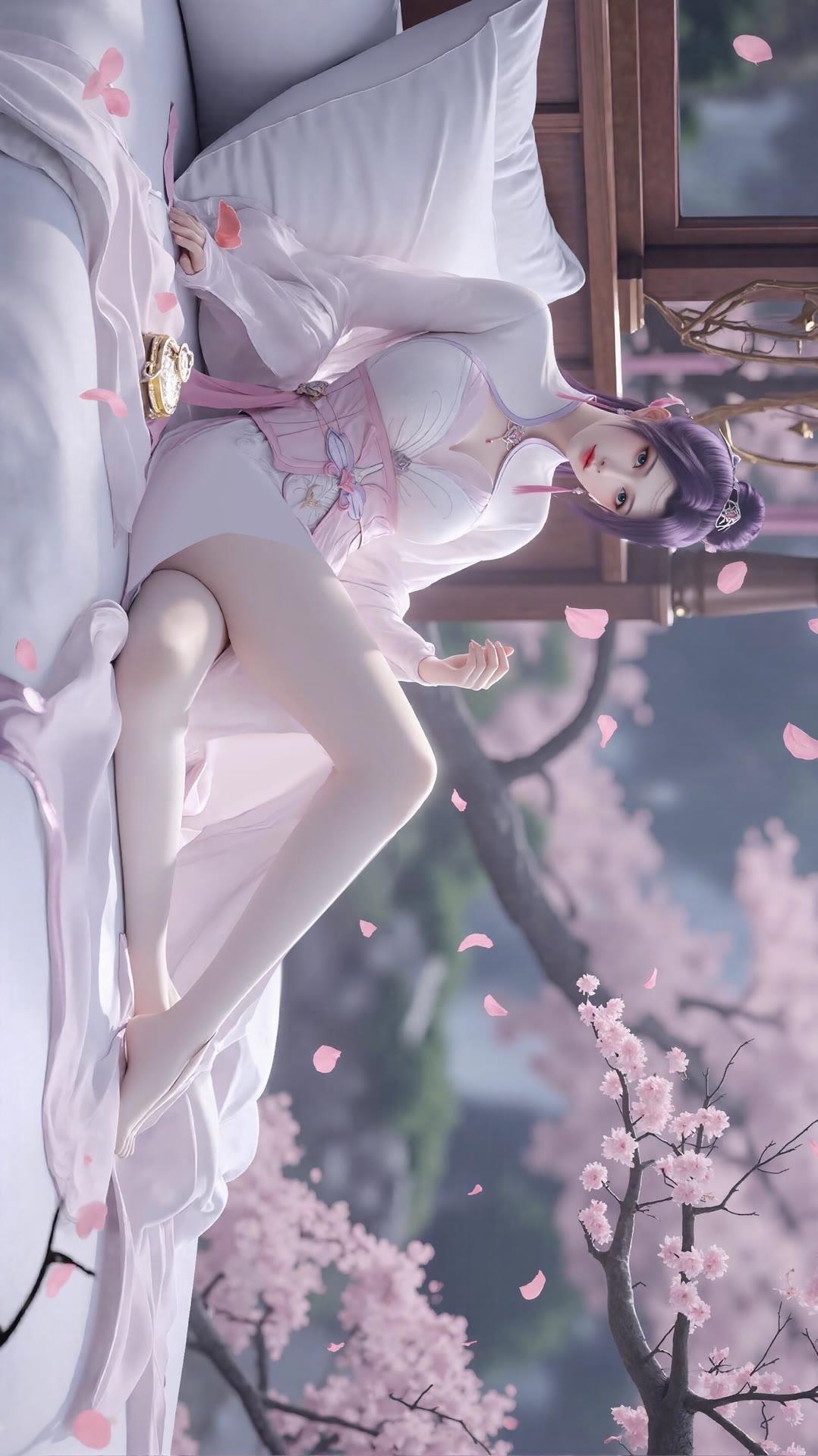 花宗宗主云韵，国漫 二次元壁纸 ，Ai绘画云·韵 古风美人绘卷