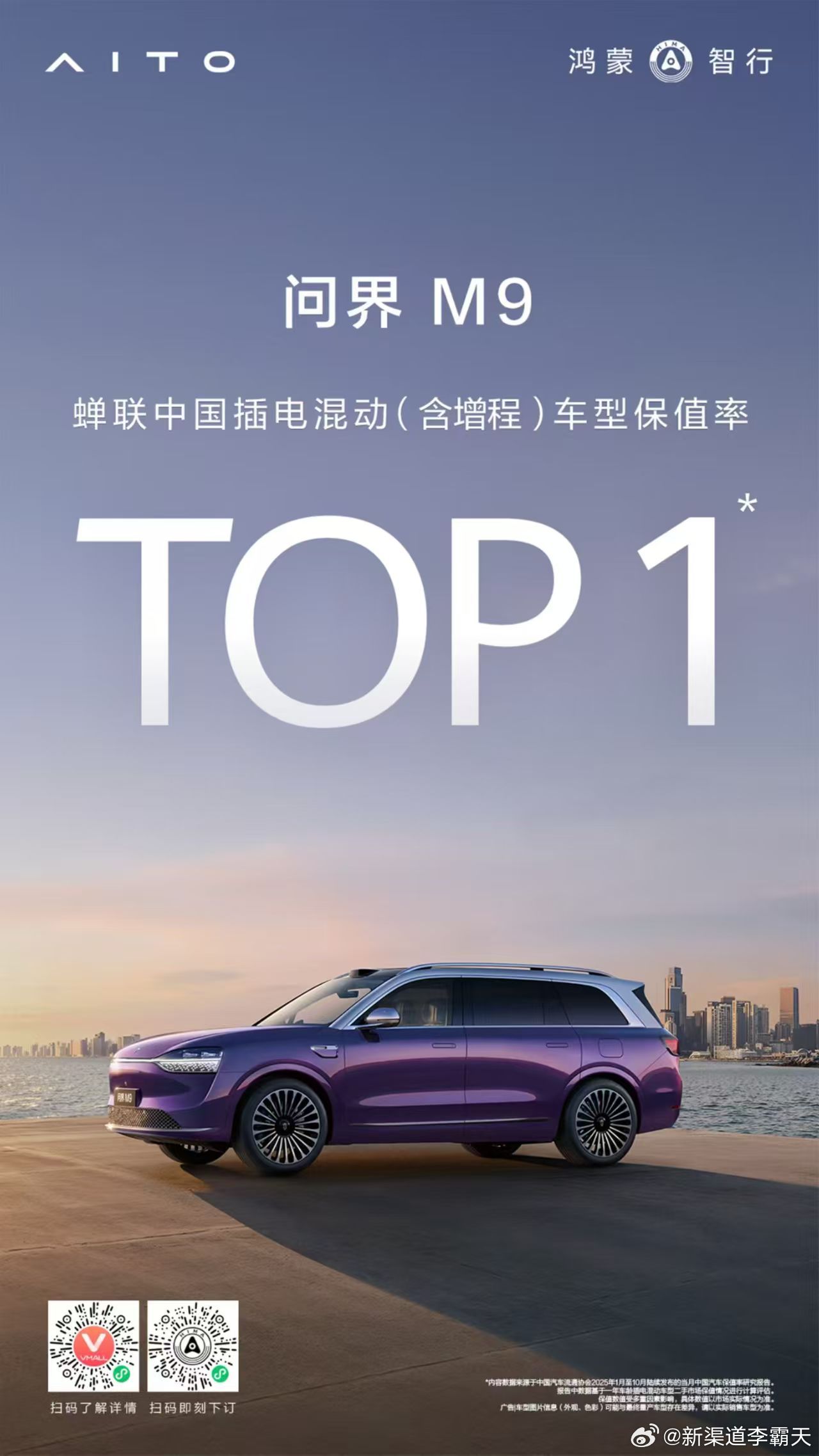 你们买车一年亏多少？最近汽车流通协会发布的10月保值率报告中，问界M9 （图1）