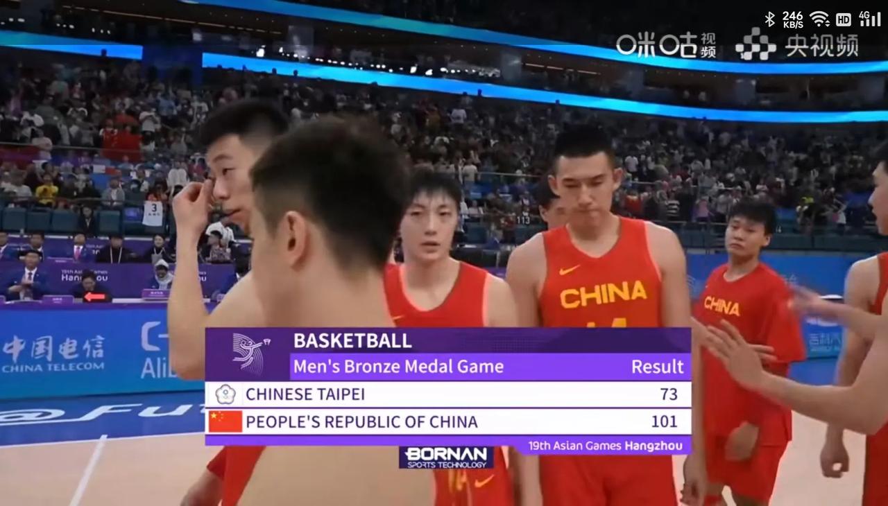 男篮保住了铜牌，
落后情况下没崩溃，
杜指导的亚洲杯第八，
乔指导的亚运会第三，