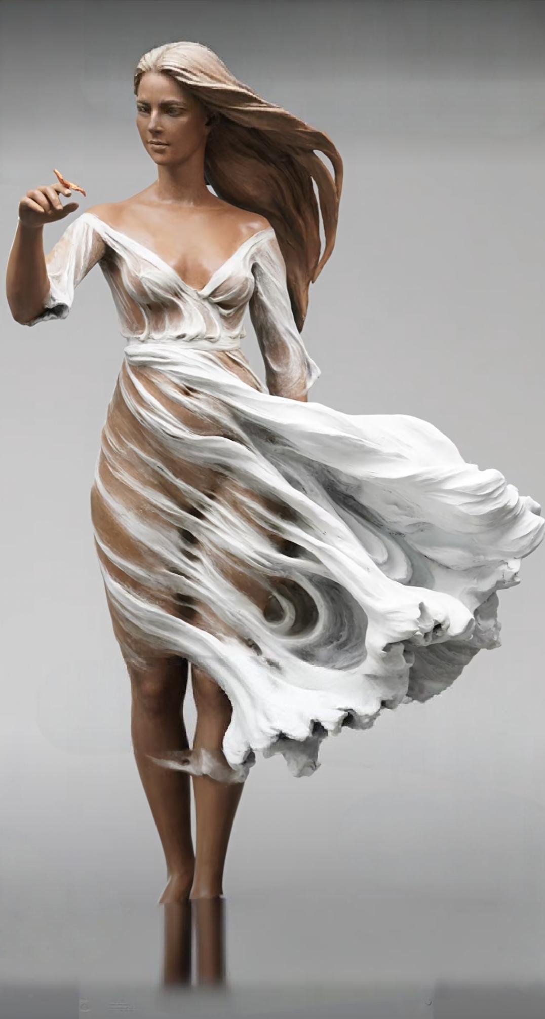 湖南姑娘的追求雕像。