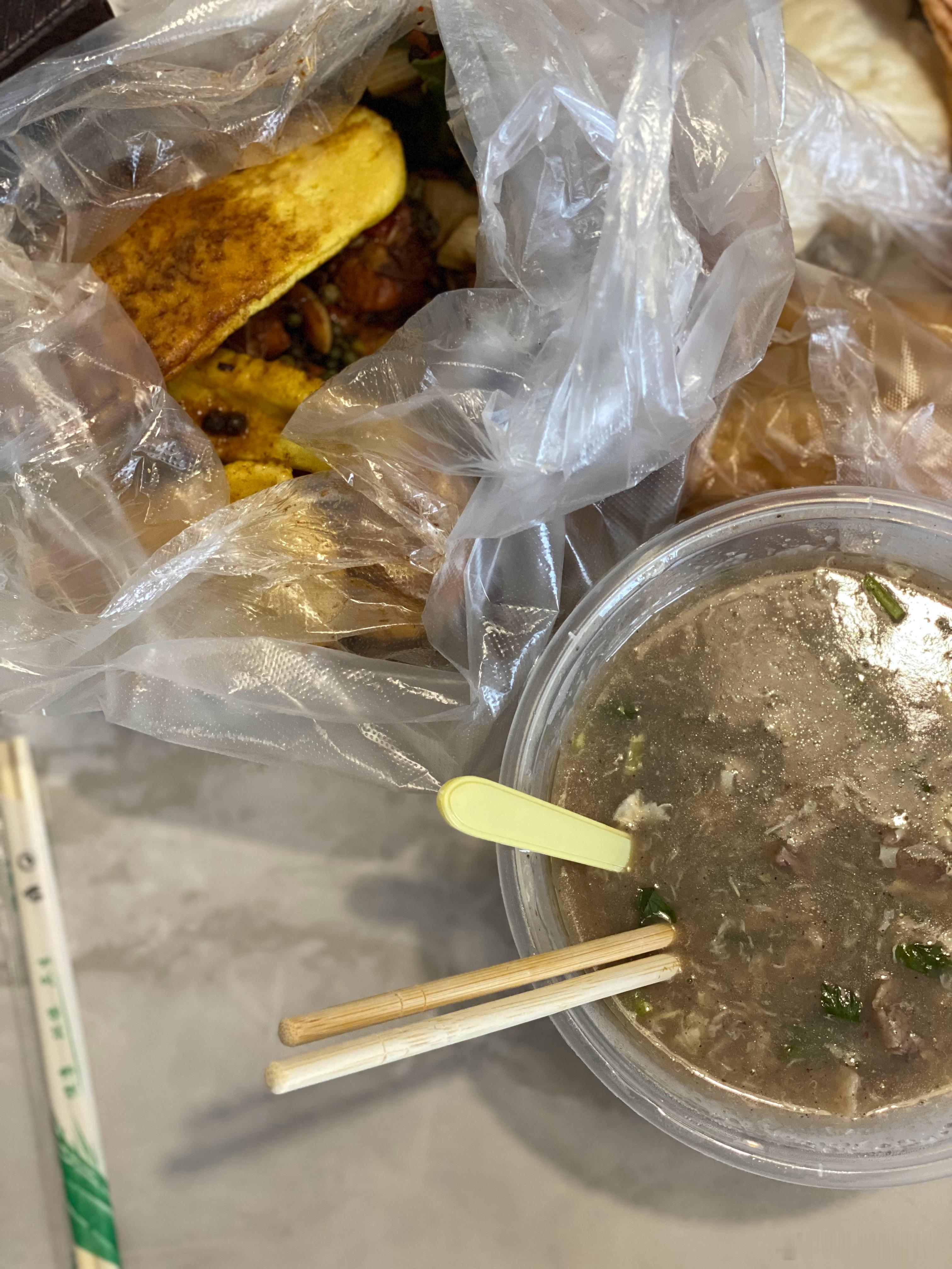 糁汤配炒鸡神仙吃法