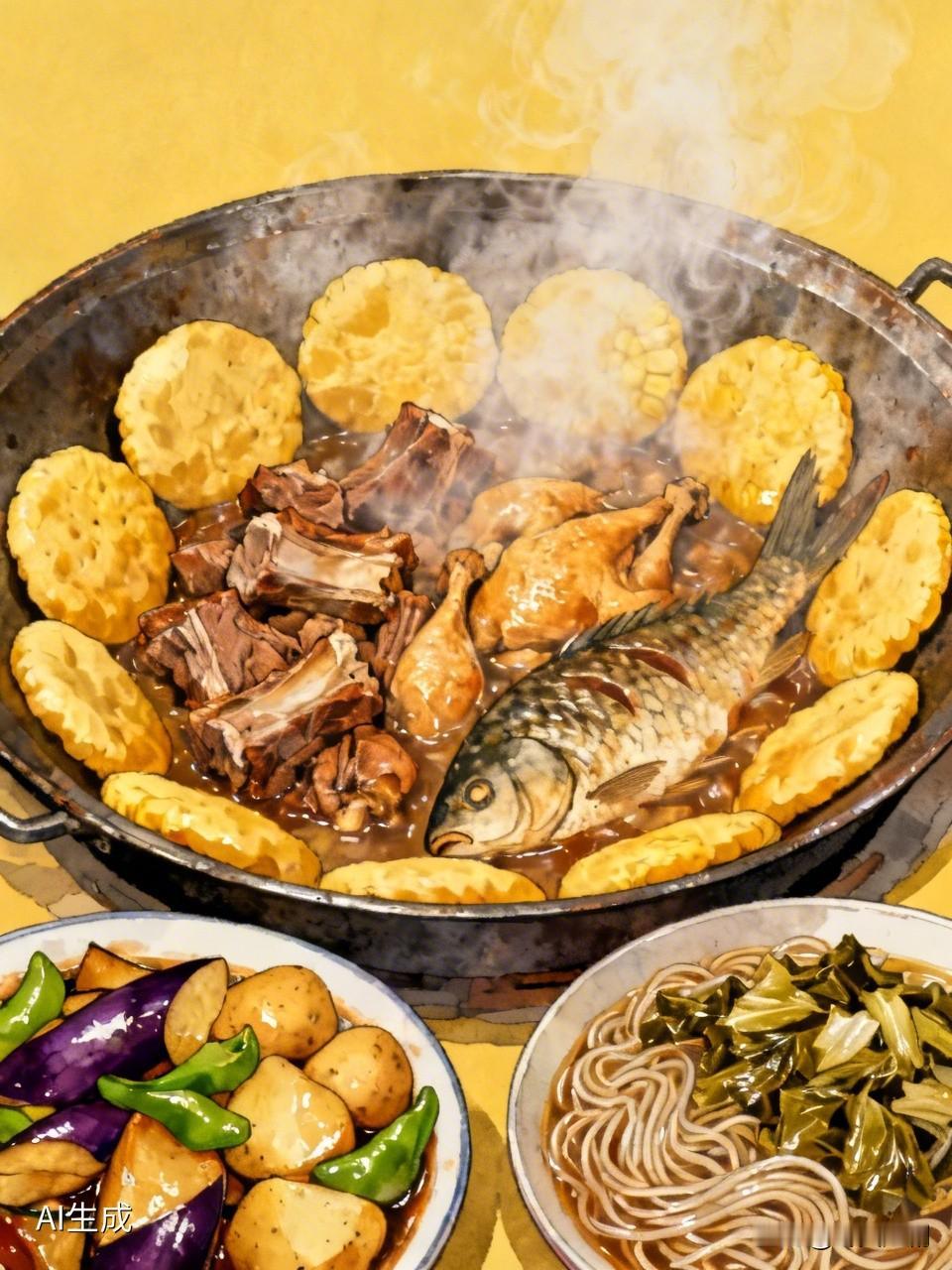 东北热乎乎的家常菜你喜欢吗? 东北热乎乎的家常菜，谁能不爱啊！就说铁锅炖吧，排骨