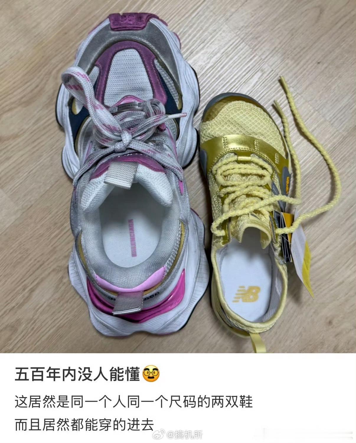 第一次见公摊面积这么大的鞋这么大一只鞋估计得一斤以上了吧