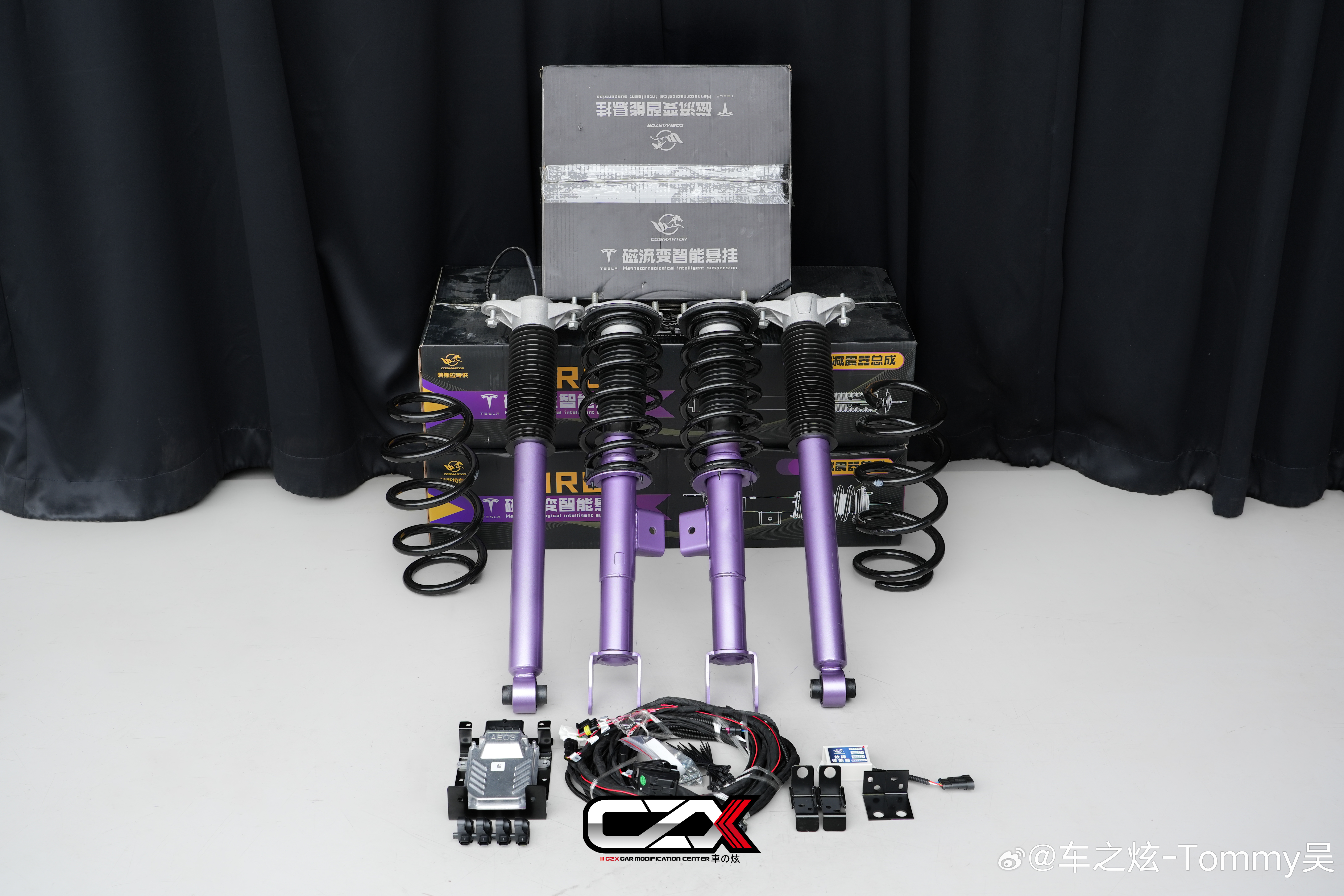 特斯拉Model 3后驱版悬挂 MRC磁流变避震(弹簧编号:CSMTM0291/