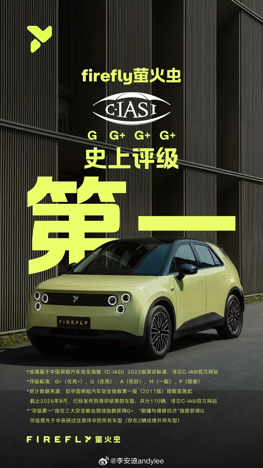 原来是这么个事儿，这不是人尽皆知的吗[生病][生病]萤火虫，最安全的小车[挖鼻]