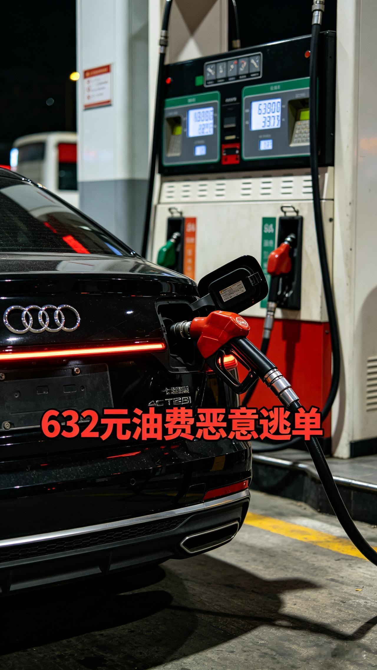 开奥迪加632元油恶意逃单，拘留！结局大快人心，全网怒了

合肥这起奥迪加油逃单