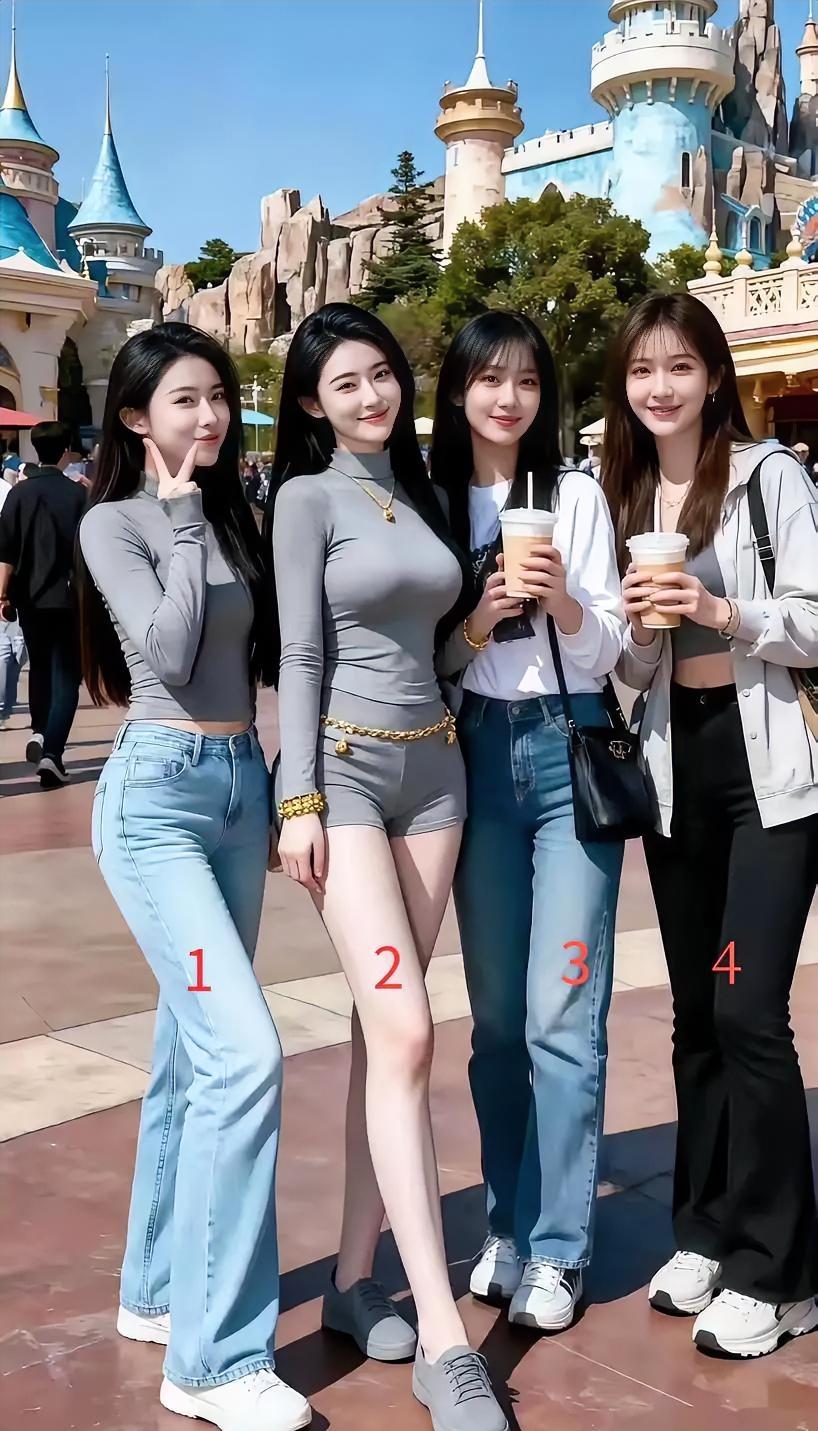二号身材最好，当老婆我选三号！
