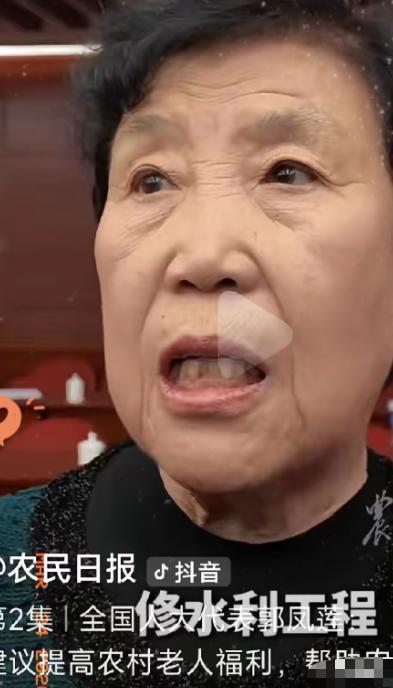 八十岁的农民代表郭凤莲，就因为在两会上说农民养老金太低，被一群连 "议案" 和 