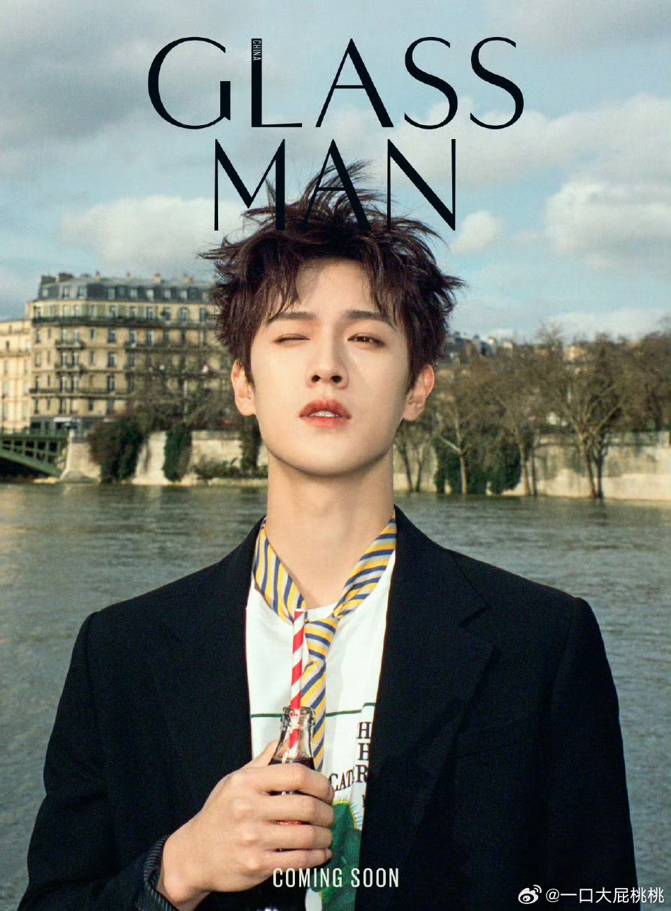 李昀锐《GLASS MAN》中文版春季刊封面~在巴黎拍摄的一组清新大片李昀锐GL