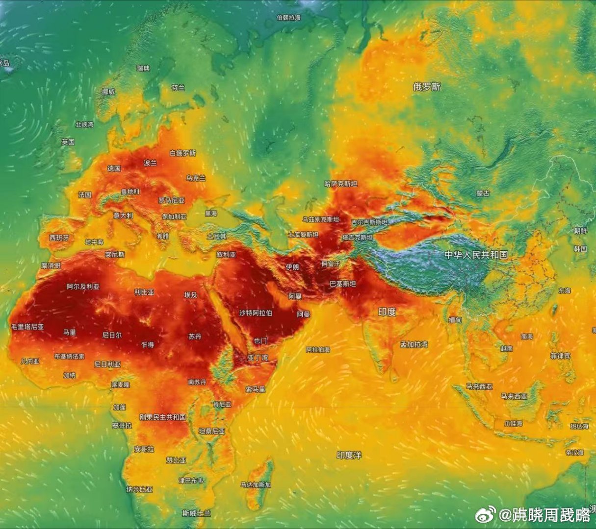 就这么个热法，如果持续一个月时间，我看这些地方肯定得大乱，现在是什么情况？霍尔木