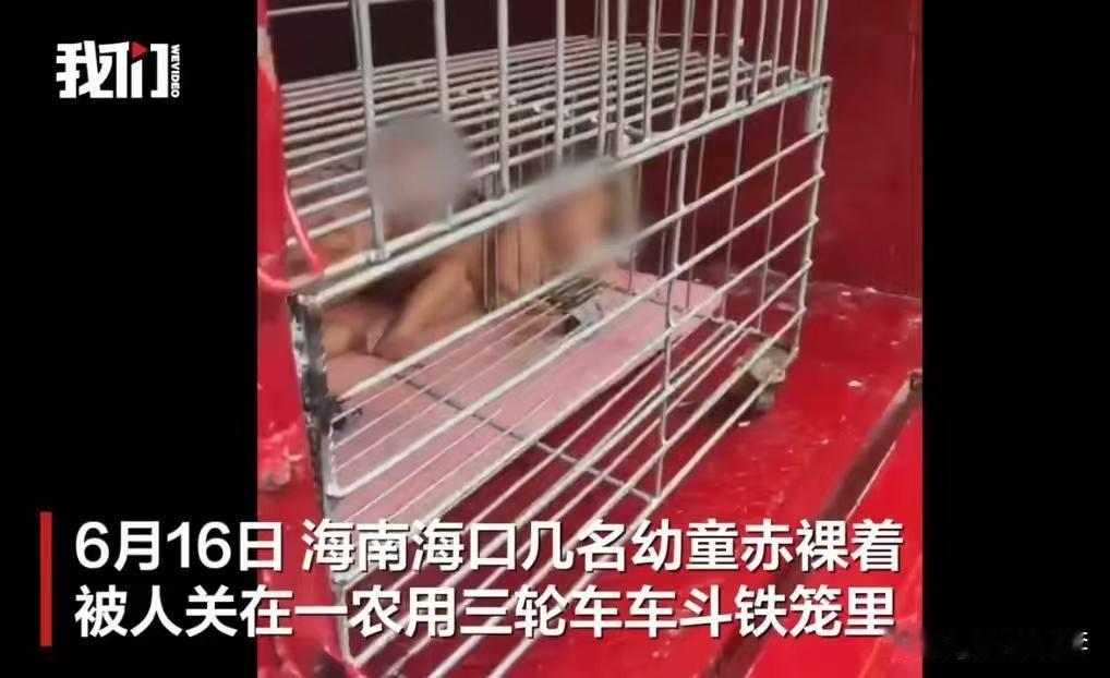 这个事情看了让人惊心啊

不知道说什么好了。几个幼童赤裸着被关在铁笼子里，被市民