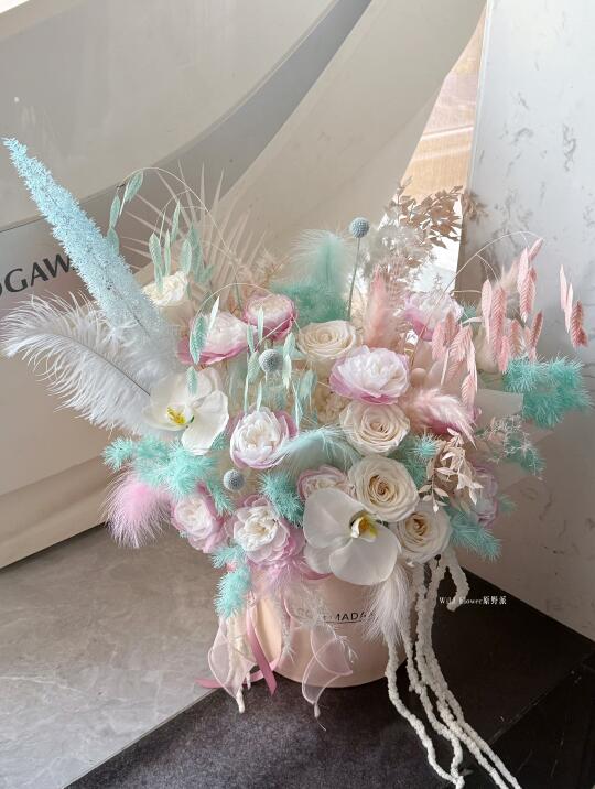 永生花抱抱桶