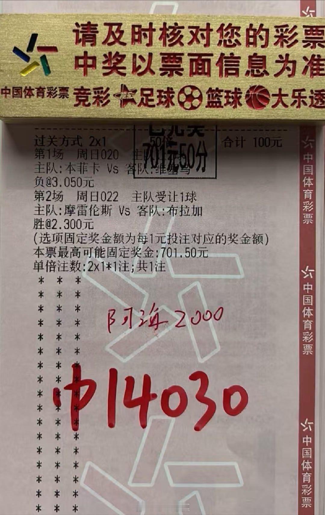 7倍二串打出，1.4个收下足球预测