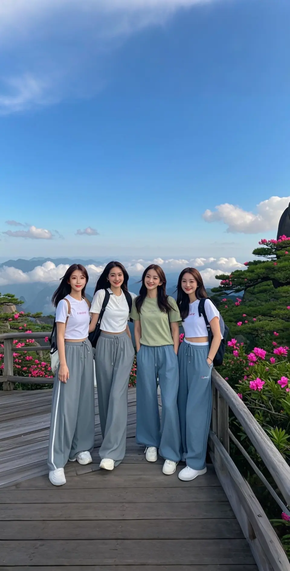 AI扩图 AI闺蜜山色写真