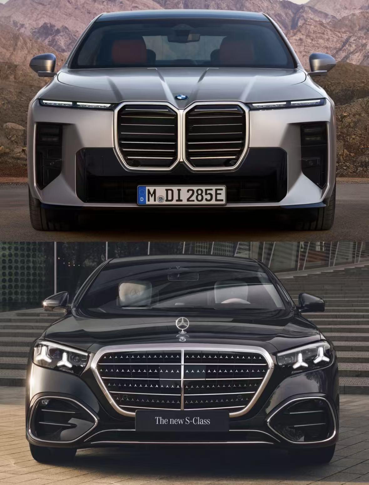 新款宝马七系和奔驰S，你喜欢哪款设计语言

不得不说，宝马新世代的设计太大胆了，