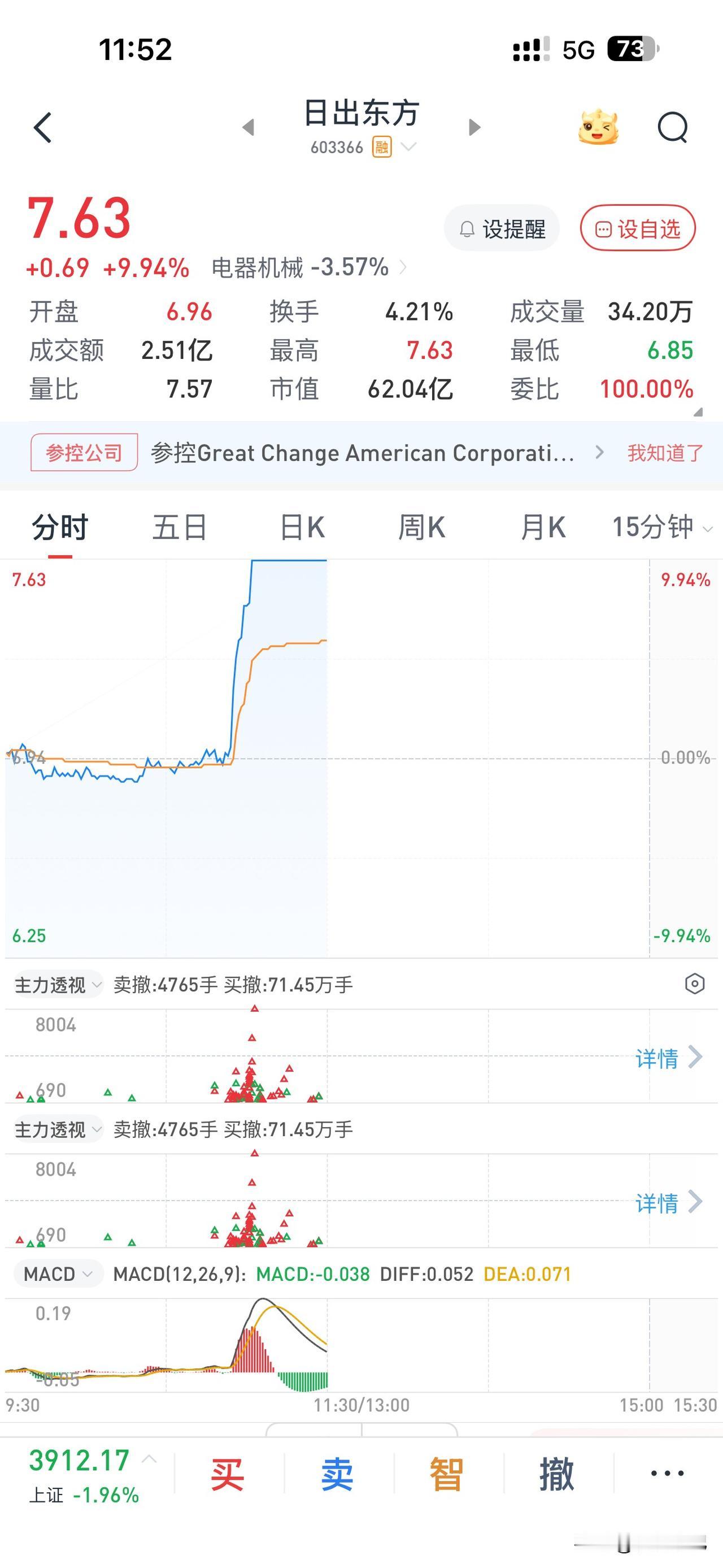 午盘休息｜2026-08-19
日出东方，涨停啦！
昨天中国软件涨停， 今天轮到