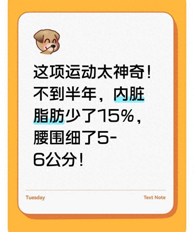 半年减15%内脏脂肪！这种“龟速”运动让腰围神秘消失