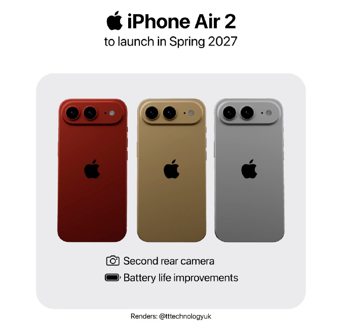 iPhoneAir2爆料汇总 iPhone Air初代方向对了，但差了火候（其实