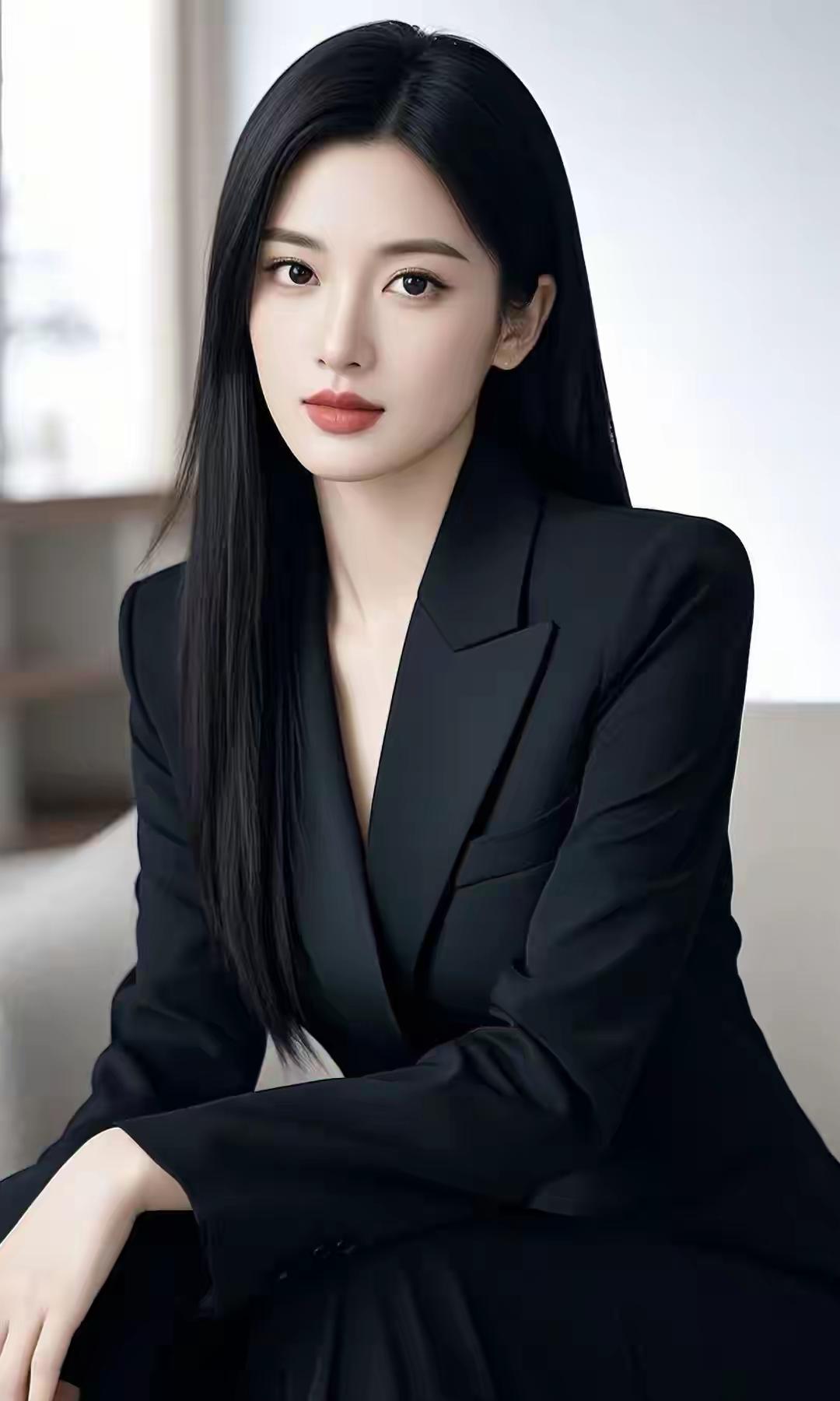 优雅黑西装，职场女性魅力十足！