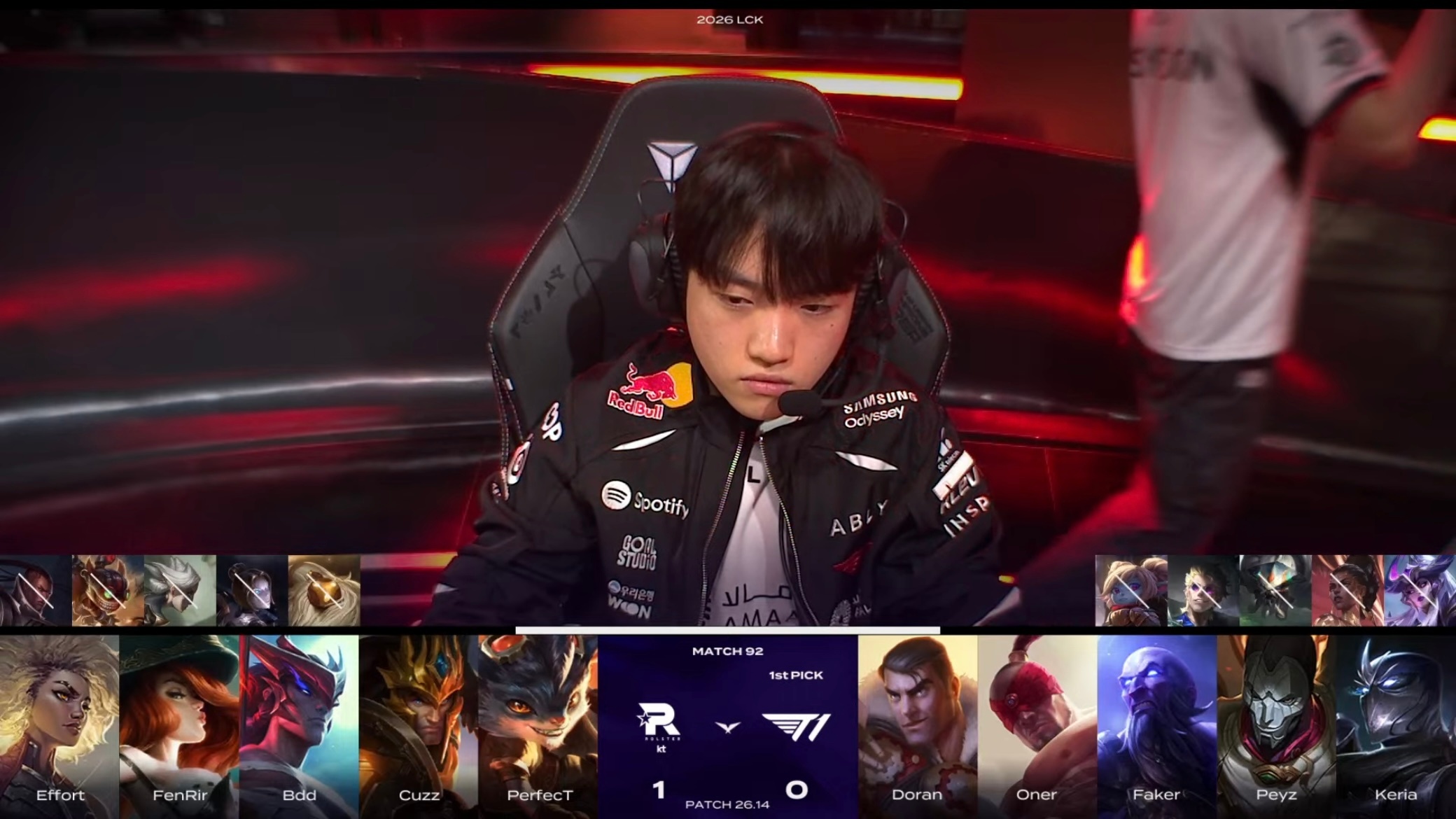 【2026 LCK Round 3】 GAME 02 vs KT第二局BP如下T